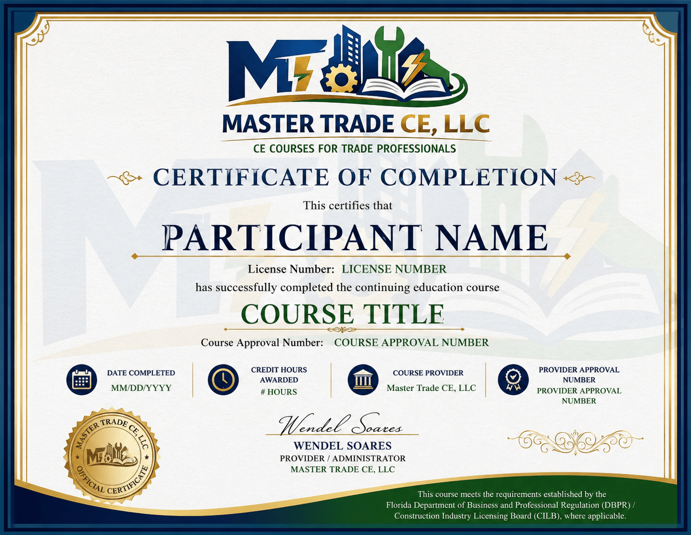 Certificate preview